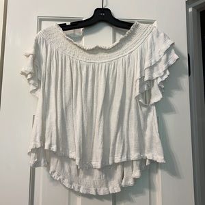 Free people off the shoulder boho top in size XS